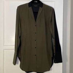 Rag & Bone Button Down Silk Shirt